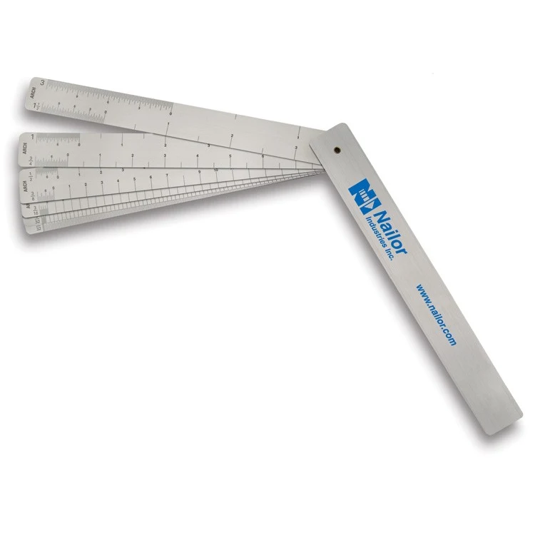 6" Drafting Fan with Architect, Engineer and Metric Scales - 8 blades 1