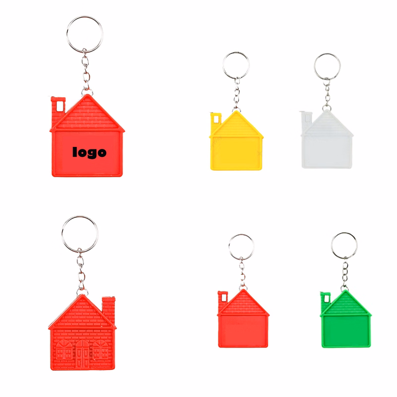 House Shaped Measure Tape Keychain