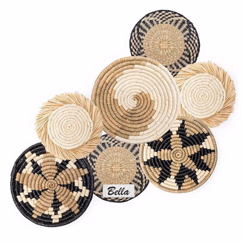 Hanging Woven Wall Basket Set