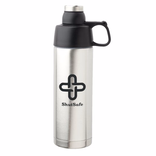 Stainless Steel Insulated Water Flask - Double Wall Vacuum, 18 oz.