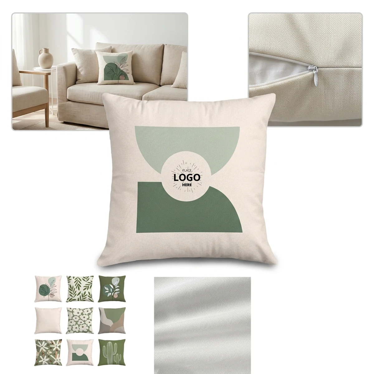 Personalized Logo Sofa Pillow Case 1