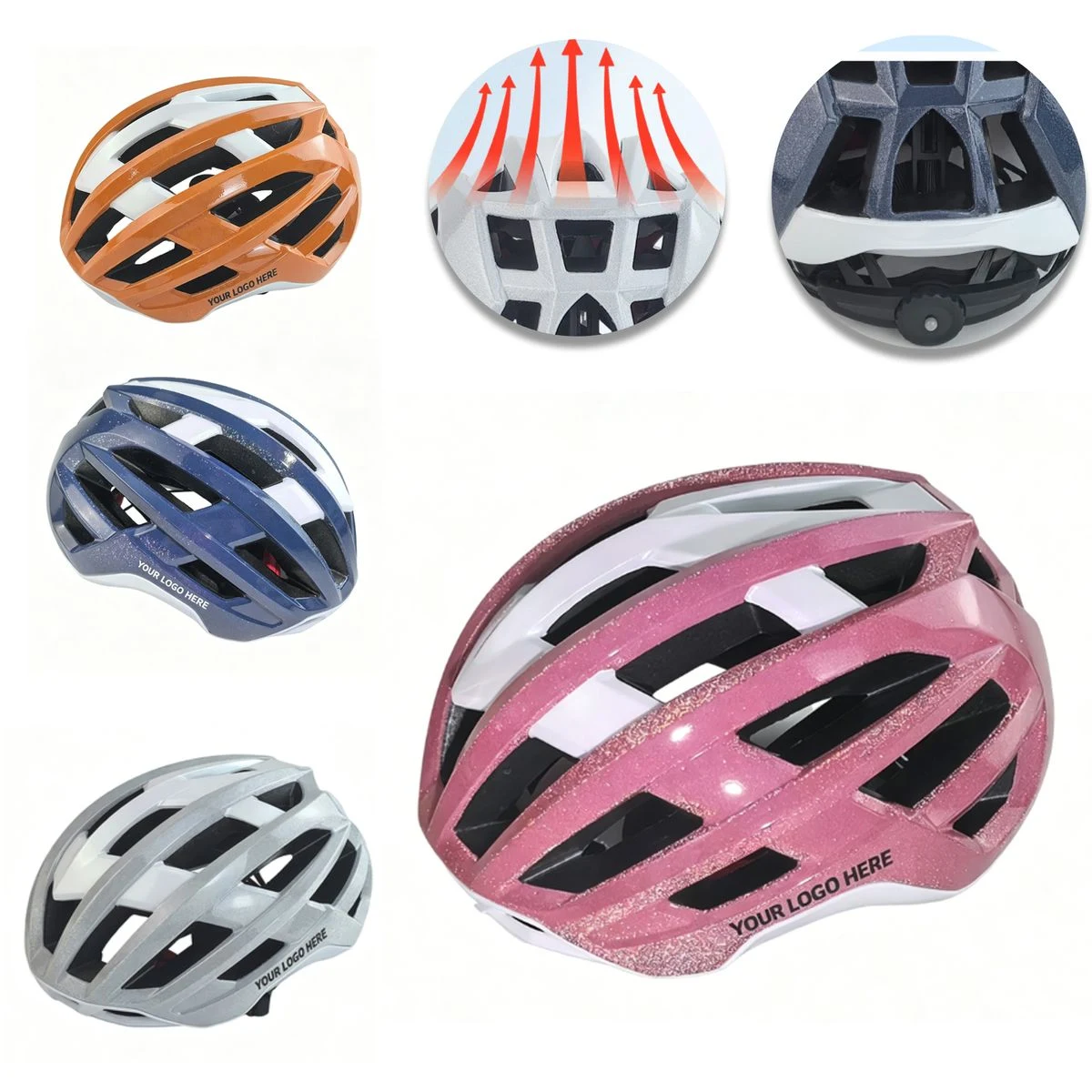 Lightweight Integrated Racing Bicycle Helmet 1