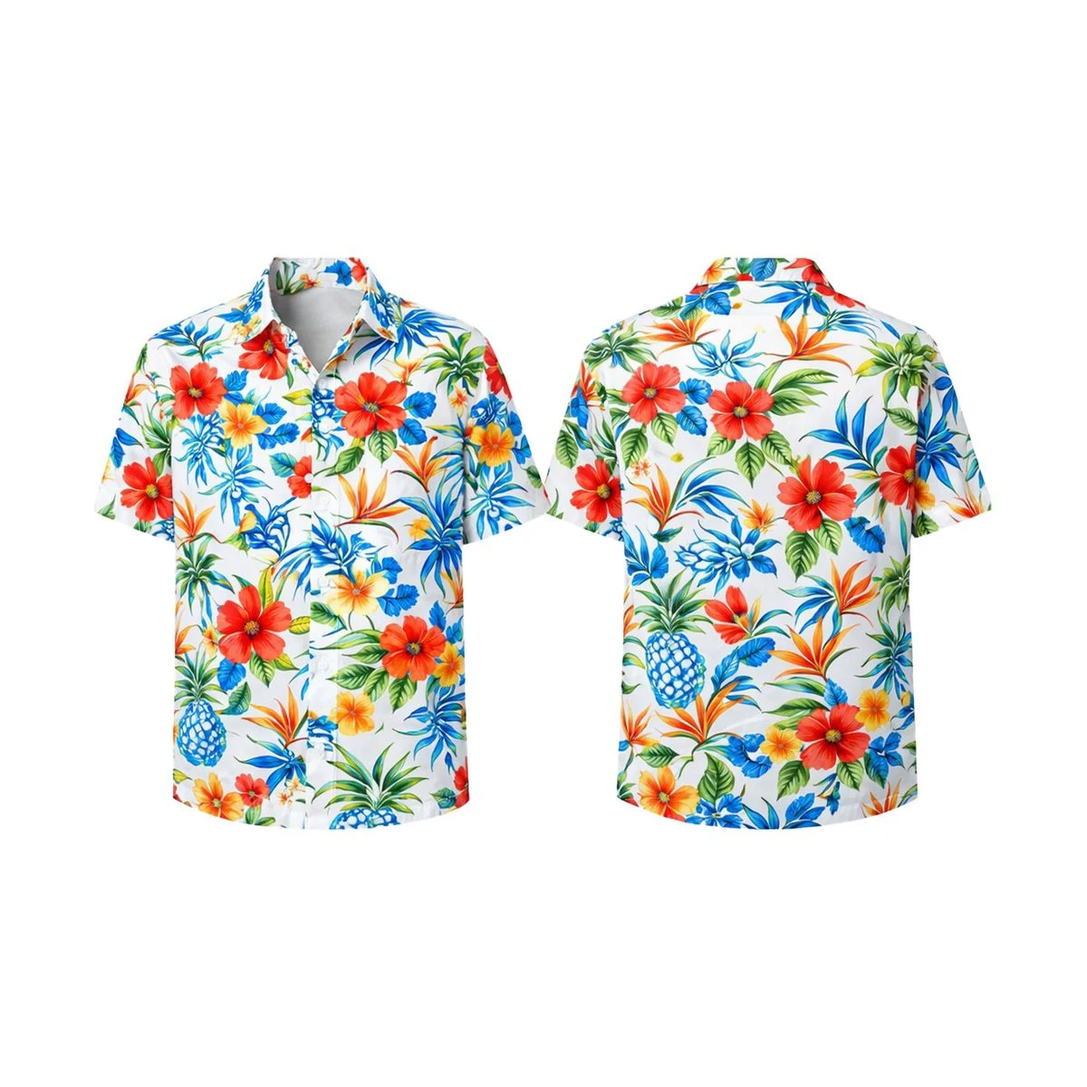 Breathable Polyester Hawaiian Shirt 1