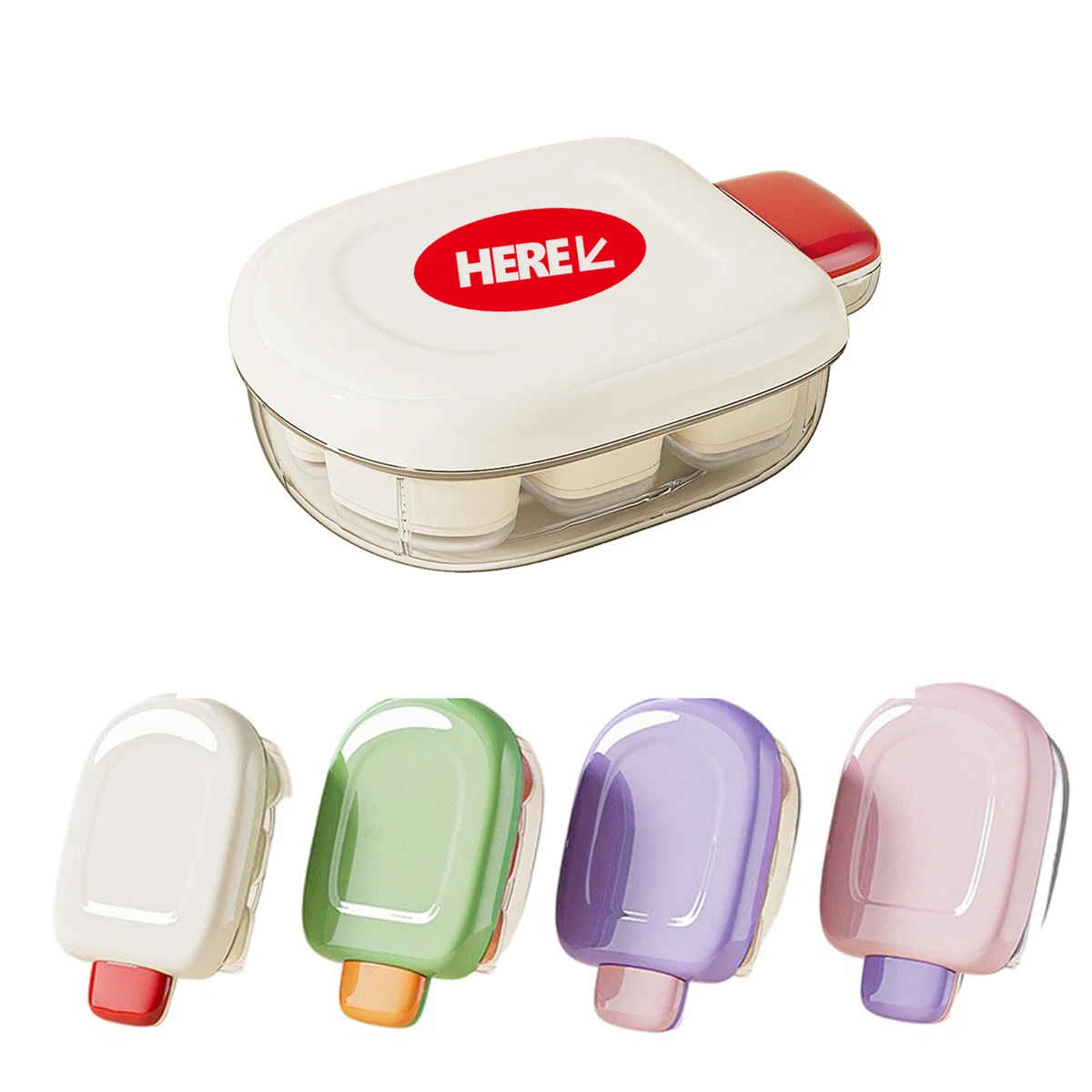 Mini One-Press Ice Cube Tray 1