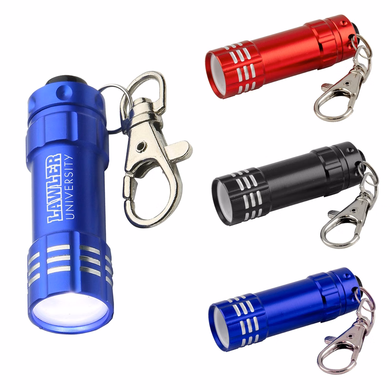 3 LED Aluminum Flashlight Key Chain