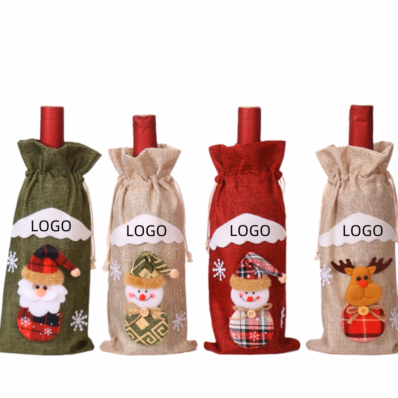 Christmas Wine Bottle Gift Bag