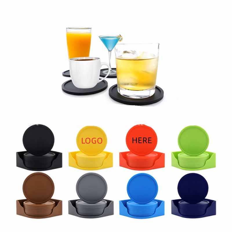 4'' Thick Silicone Non-Slip Drink Coaster