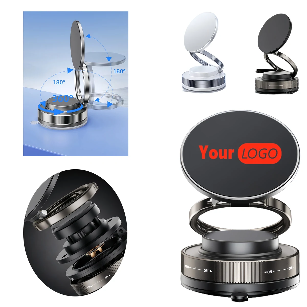 Car-mounted Foldable Magnetic Phone Holder 1