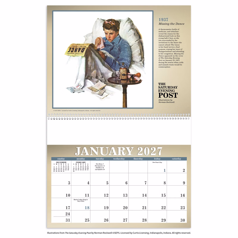 Triumph® Calendars The Saturday Evening Post Illustrations by Norman Rockwell Calendar
