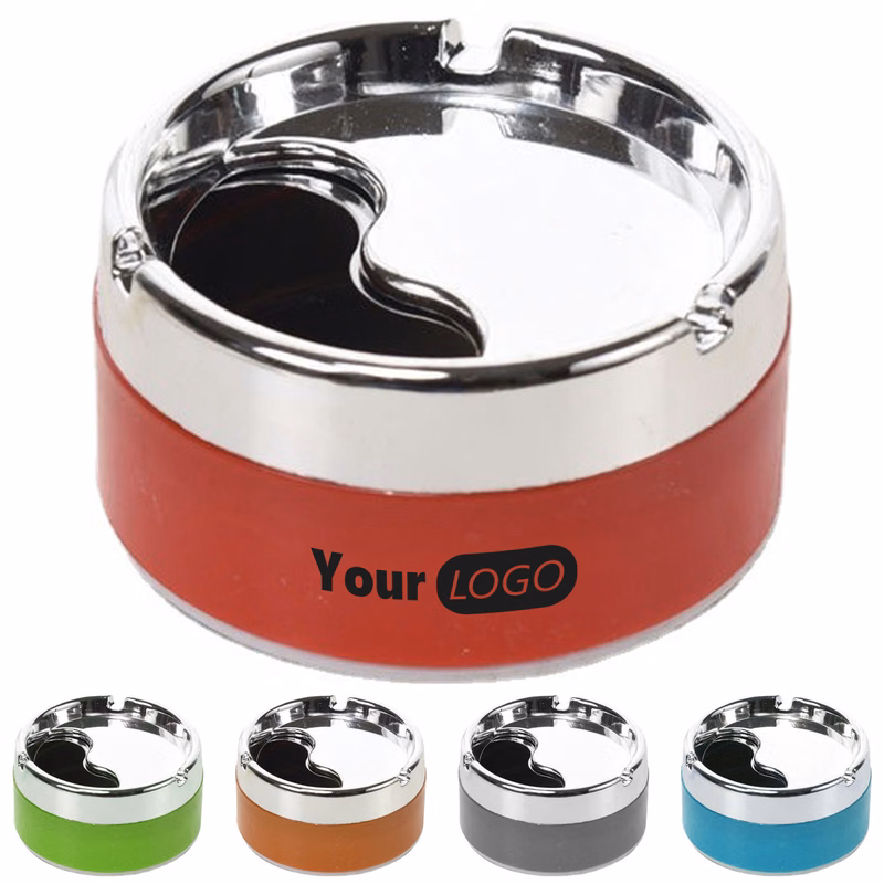 Plastic Household Anti Fall Rotating Lid Ashtray