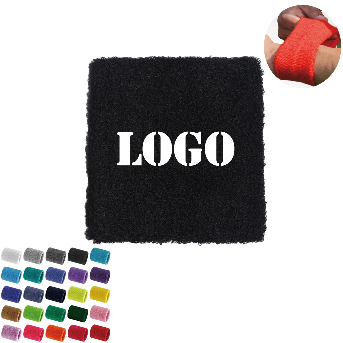 Athletic Wrist Sweatband for Sports 1