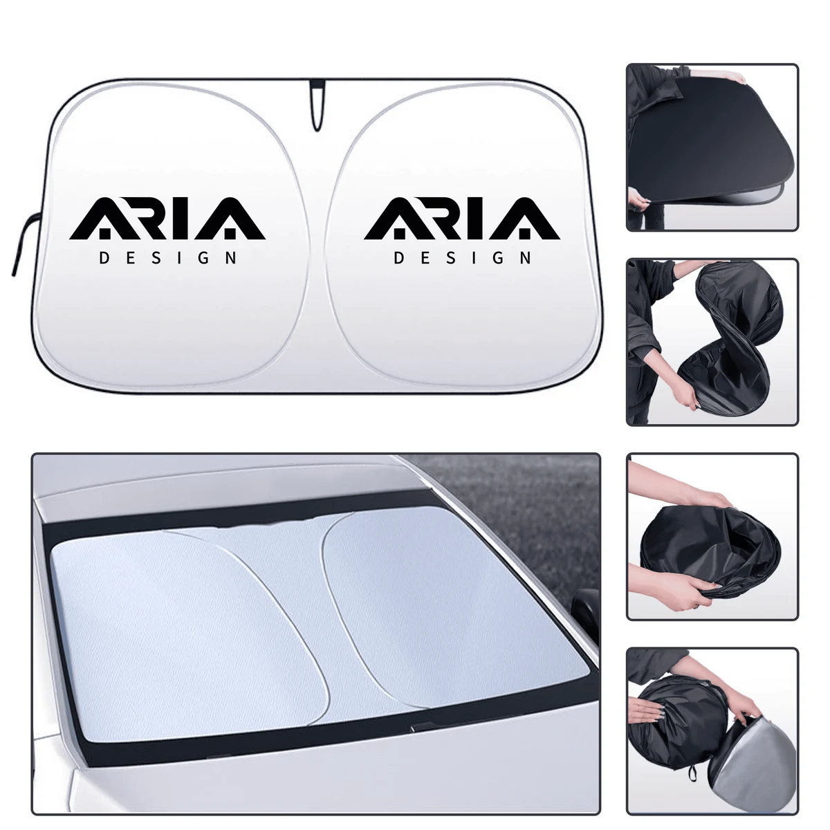 UPF50+ Foldable Car Sunshade 1