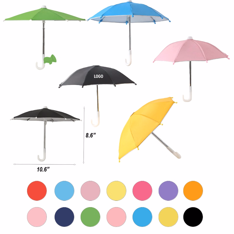Portable Smartphone Sunshade Umbrella Clip