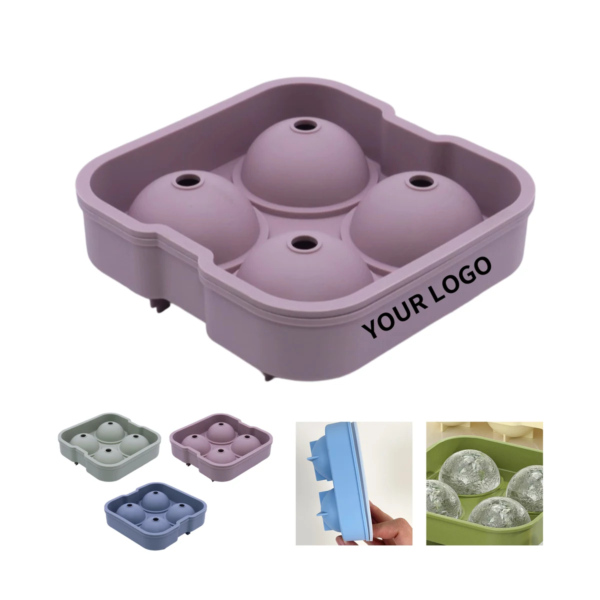 Food Grade Silicone Ice Ball Mold Flexible Design 1