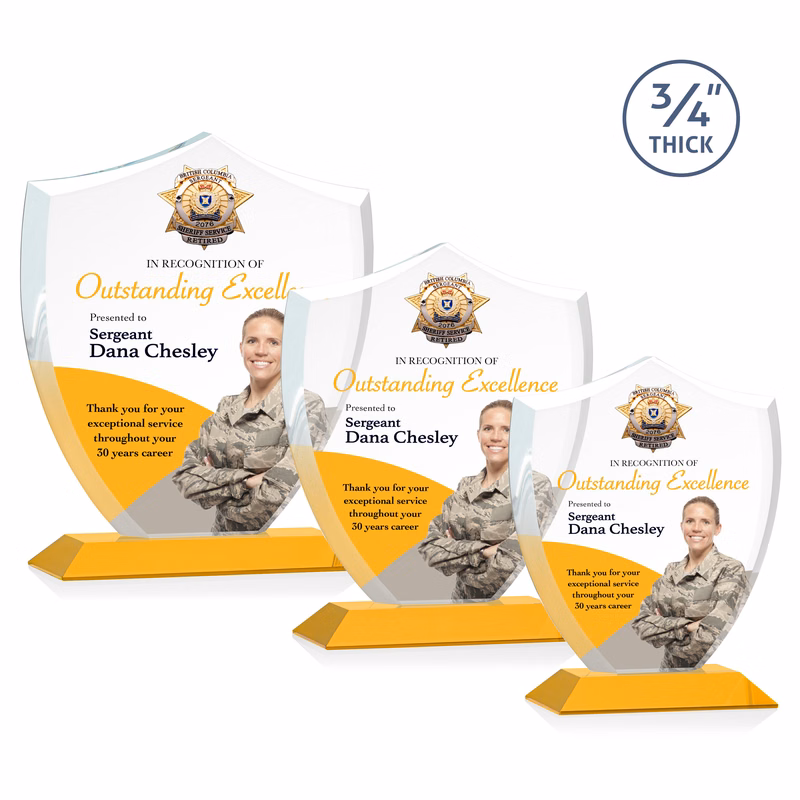 Scudo Shield VividPrint™ Award - Amber