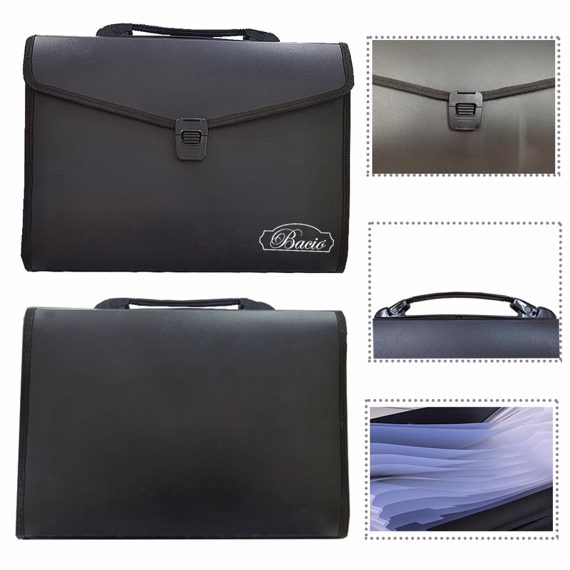 13 Pockets Expanding A4 File Folder with Handle