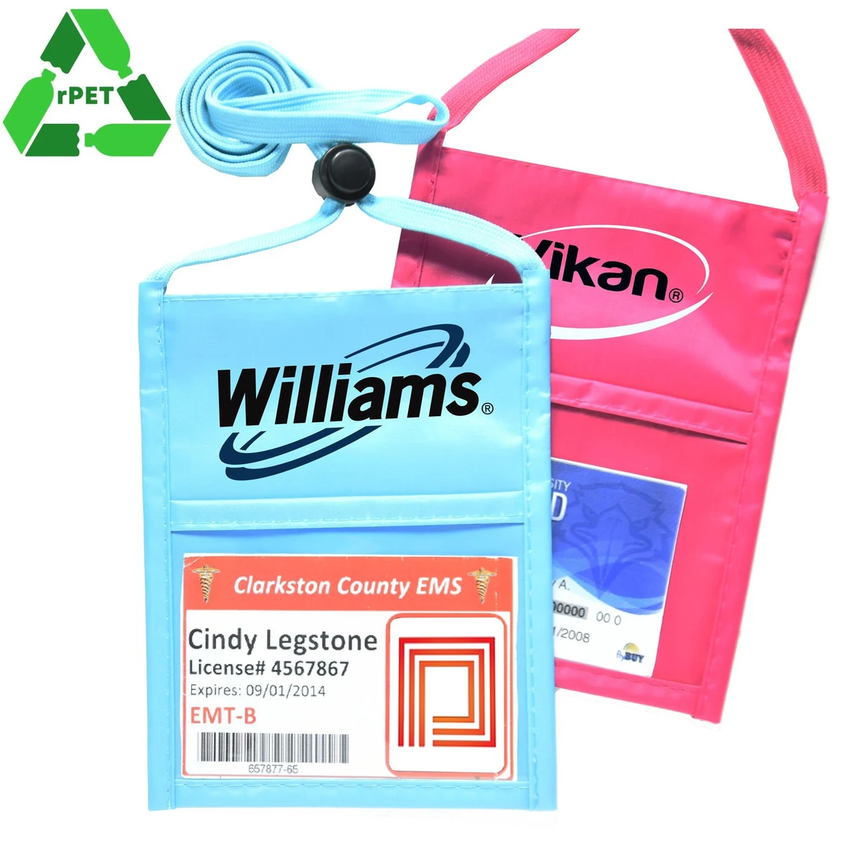 Nylon Single Pocket RPET Recycled Wallet 1