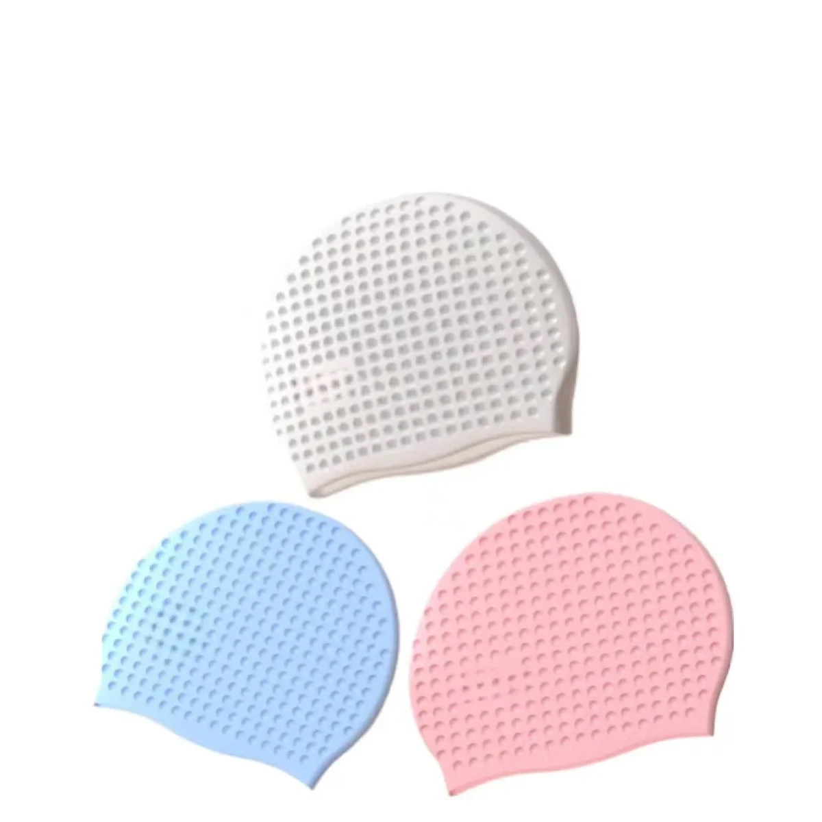 Pure Silicone High Elastic Waterproof Swim Cap 1