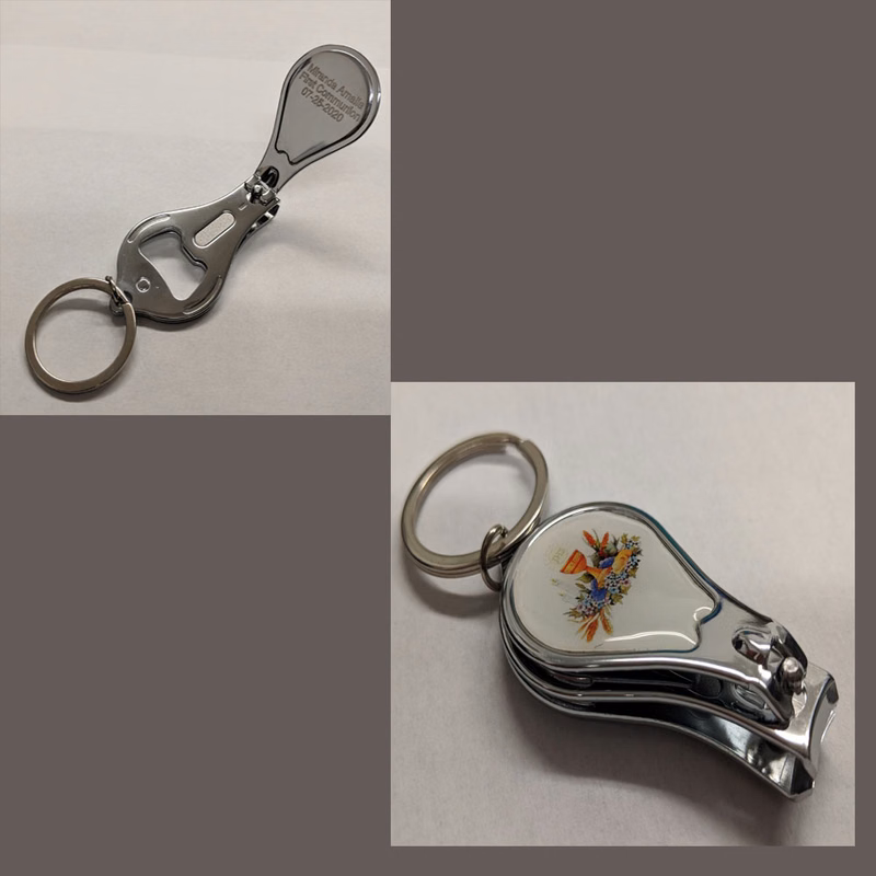 2 in 1 stainless steel nail clip and bottle opener