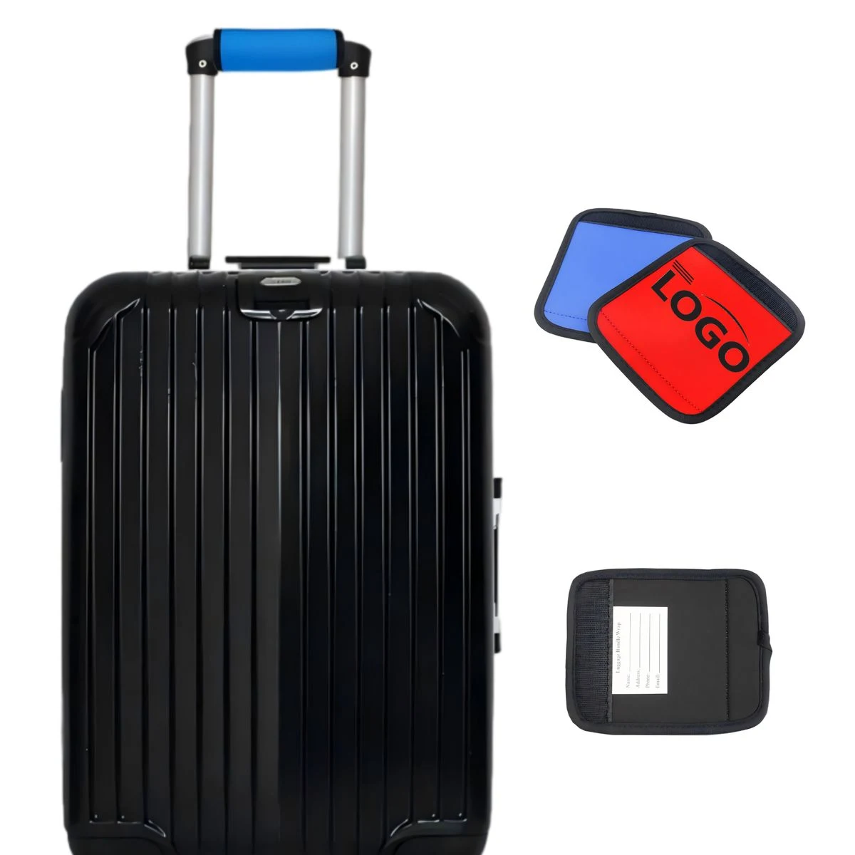 Suitcase Strap Cover With Contact Slot 1