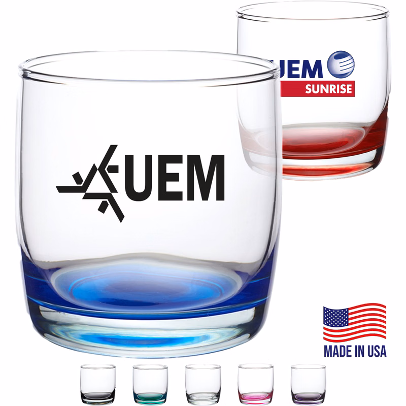10 oz. USA Made Monterrey Glasses Coffee Mugs w/ Custom logo