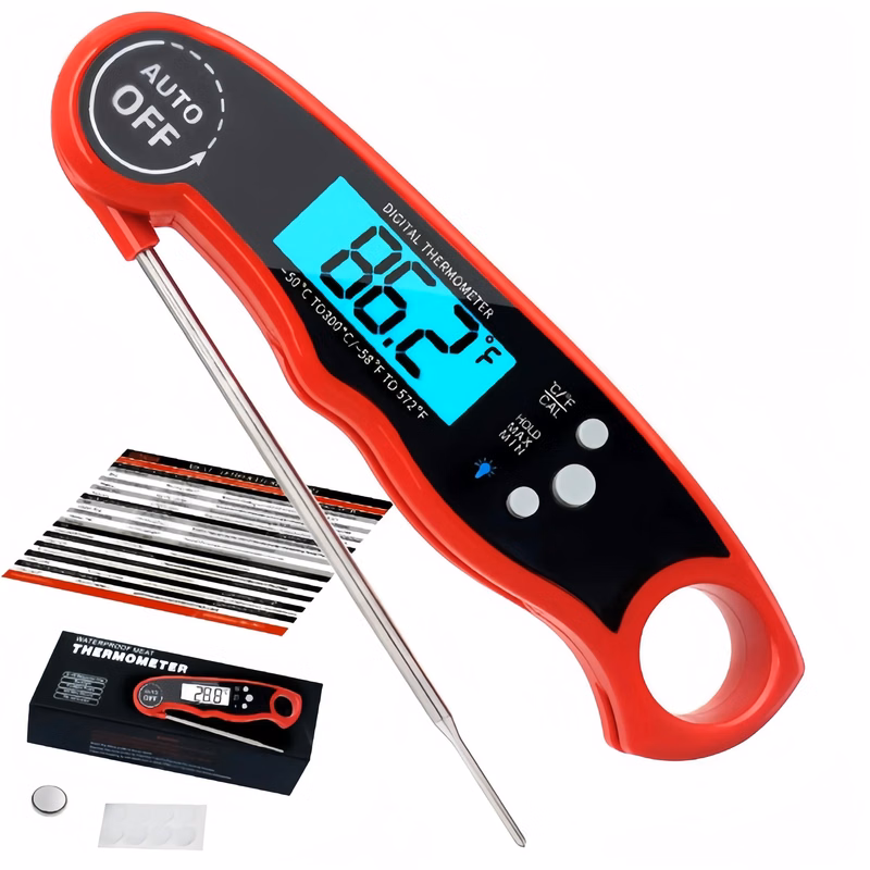 Electronic barbecue kitchen food thermometer