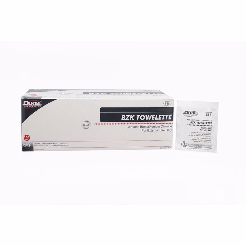 BZK Antiseptic Towelette 5" x 8"