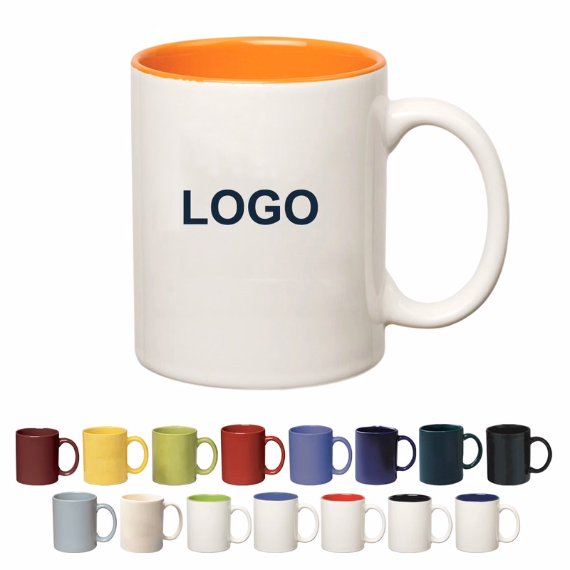 11Oz. Colored Stoneware Mug With C-Handle