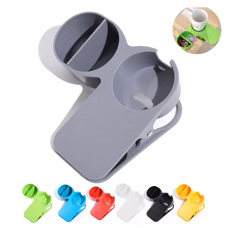 Plastic Clip-On Table Cup Holder