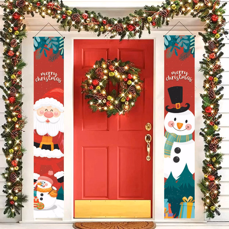 Christmas Couplet Porch Banner Decoration