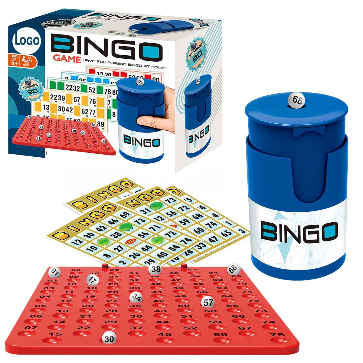 Interactive Color Ball Bingo Game Set For Family Party Fun 1