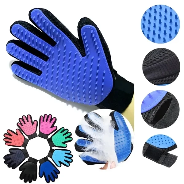 Custom Rubber Pet Grooming Glove — Multifunctional Brush Bath Massage Tool 1