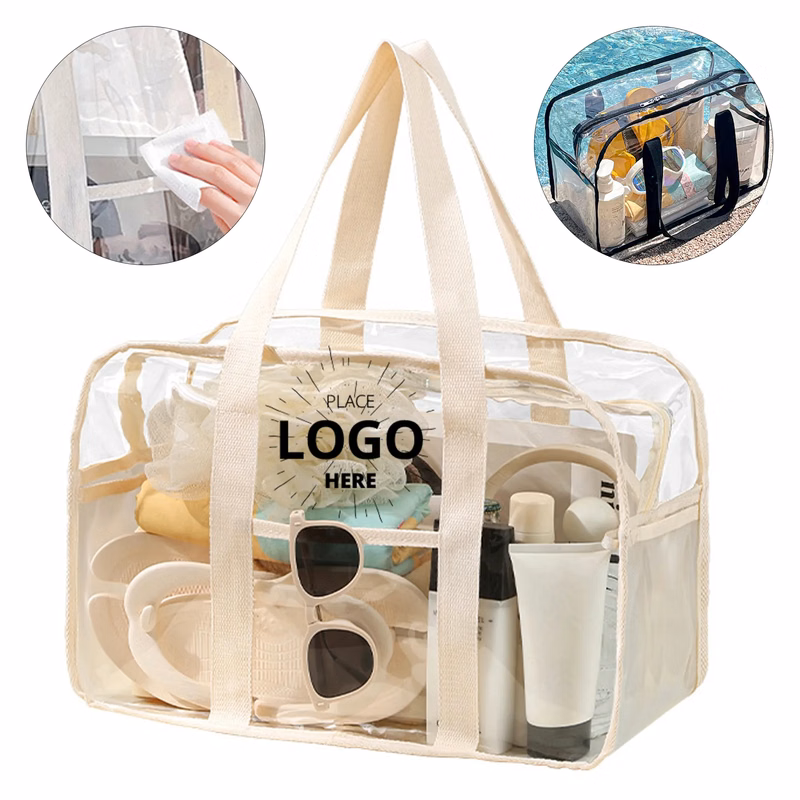 Large Beach Tote Clear Bag