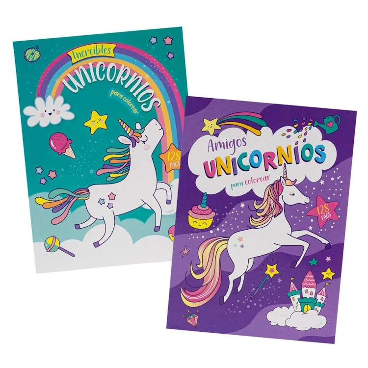Unicorn Coloring Books Spanish - 128 Pages 1