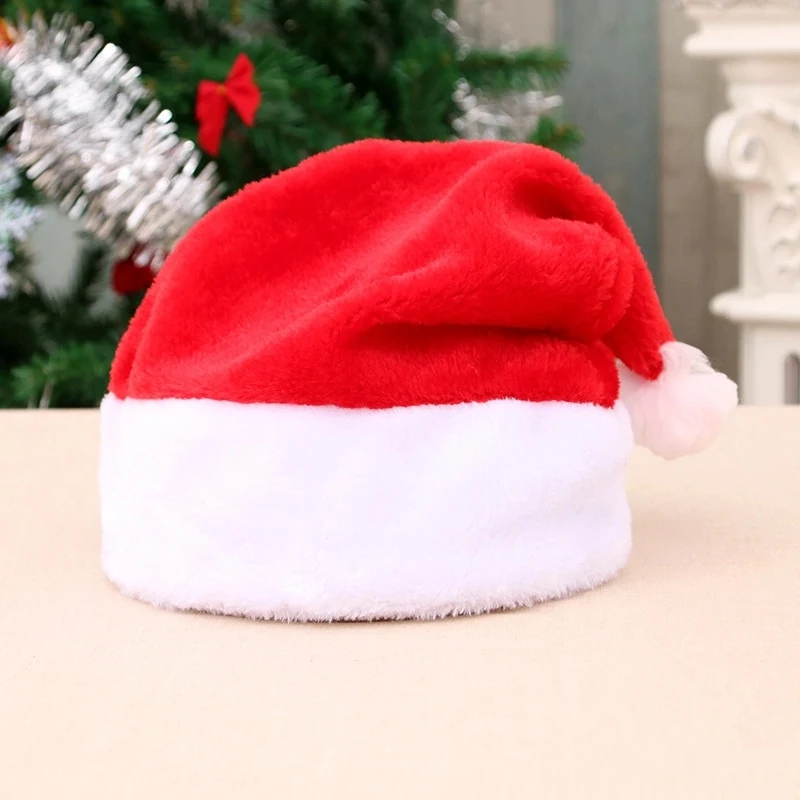 New Year Thick Plush Kids and Adult Christmas Hat 1