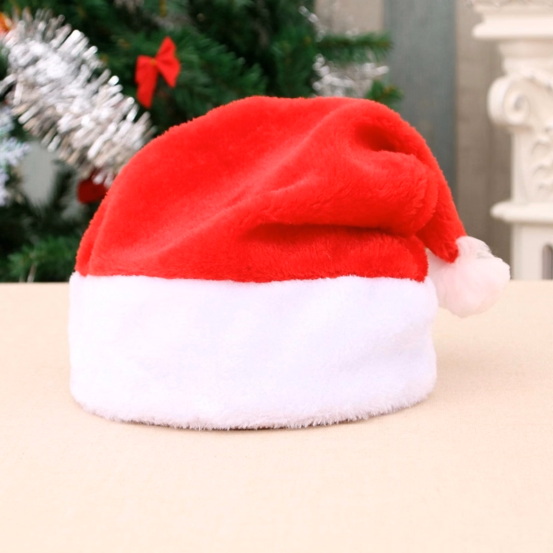 New Year Thick Plush Kids and Adult Christmas Hat