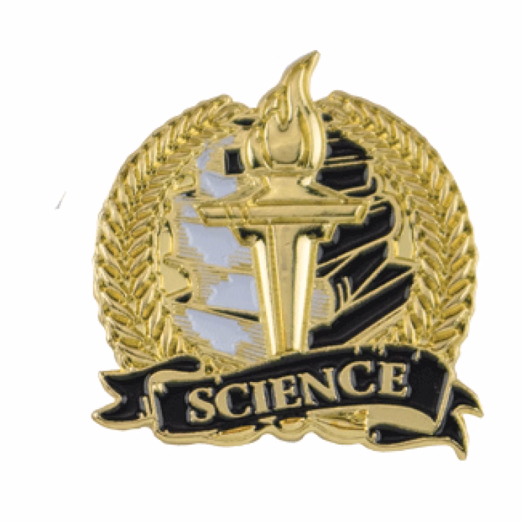 Academic Lapel Pin- Science (1-1/8")