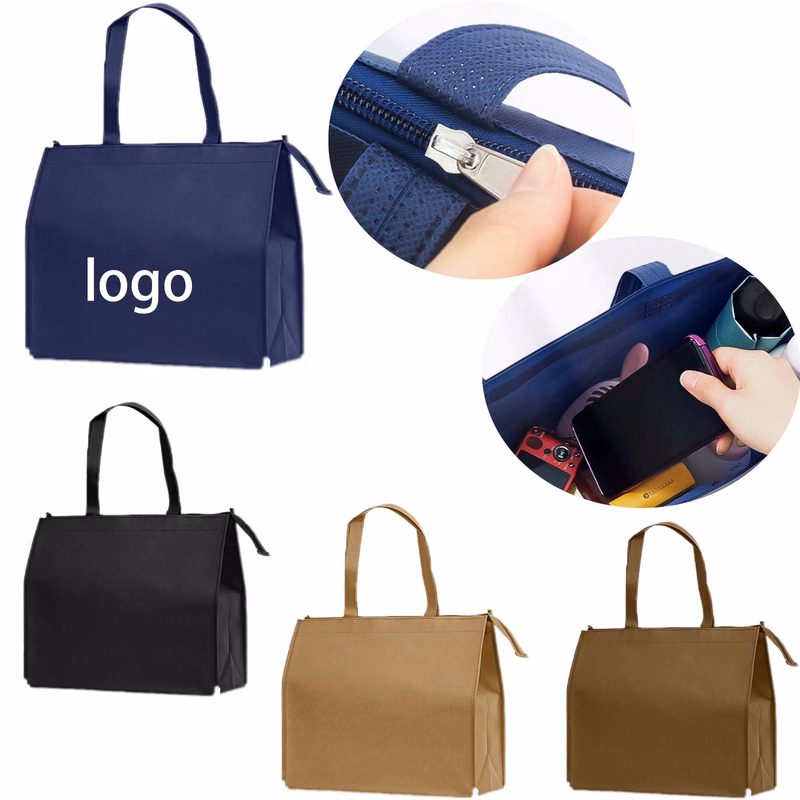 Small Zipper Non-woven Bag