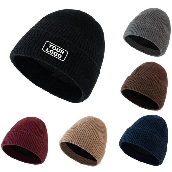 Custom Double-Layer Knit Beanie with Windproof Design — Winter Sports & Outdoor Promo 1