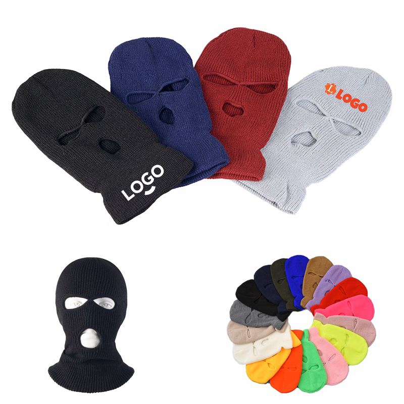 MOQ50 3-Hole Unisex Knit Full Face Mask
