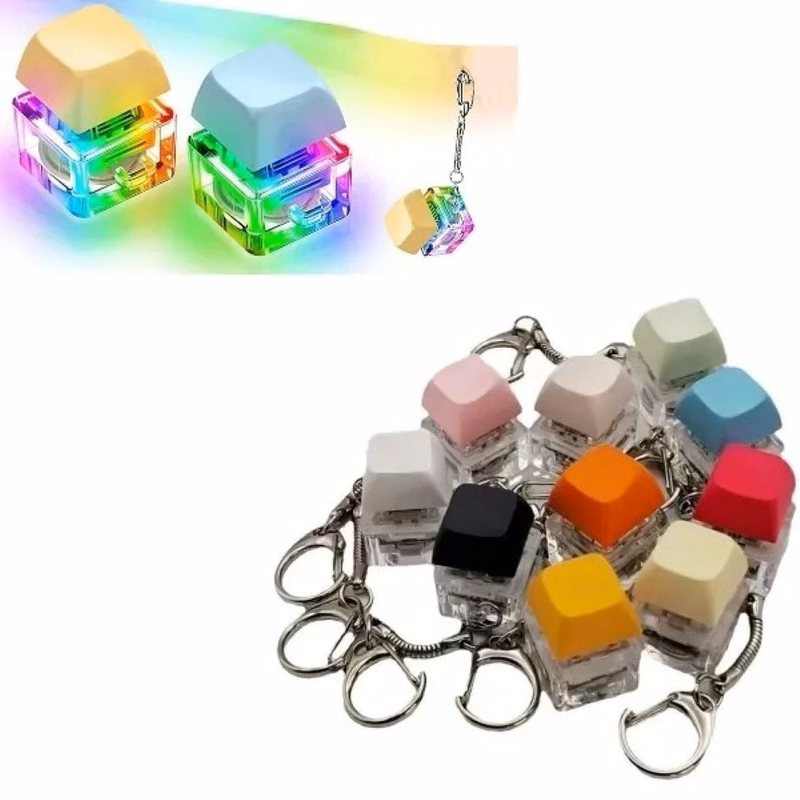 Colorful LED Light Keyboard Fidget Toys Clicker