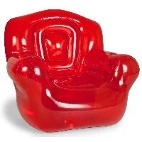 Inflatable Blown-Up Chair, Red- No Imprint 1