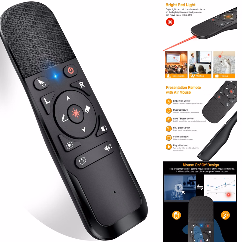 Presentation Remote with Air Mouse Function