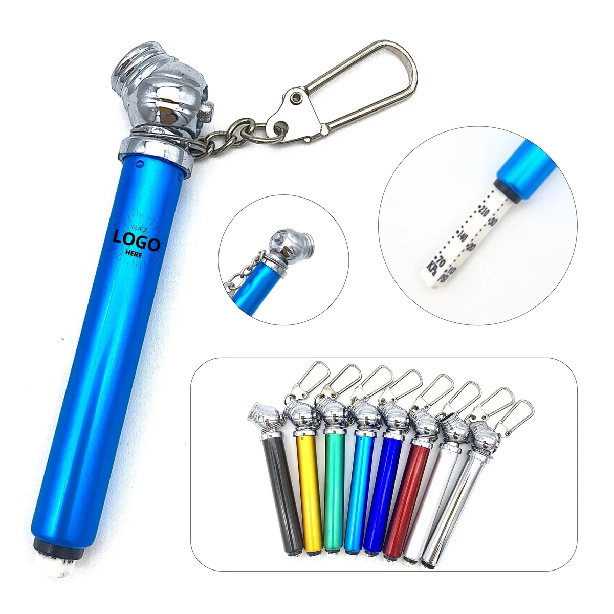 Metal Tire Pressure Gauge Keychain 1