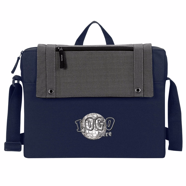 "Saddle" Slim Laptop Briefcase