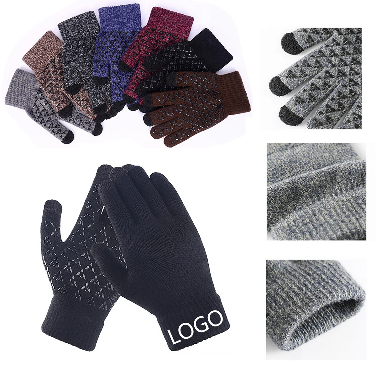 Winter Knit Touchscreen Gloves 1