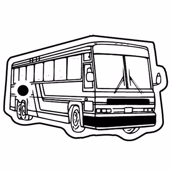 Tour Bus 8 Key Tag (Spot Color)