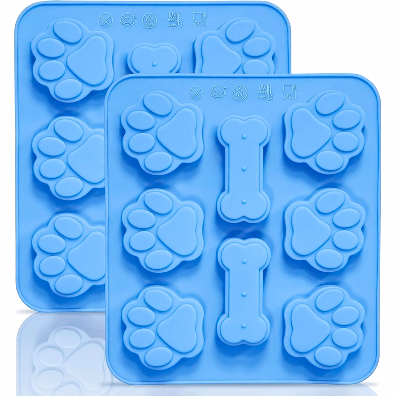 Silicone Molds with Puppy Dog Paw and Bone