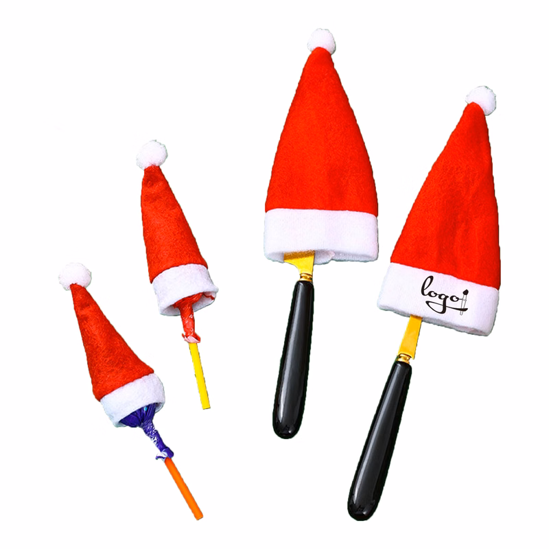 Mini Santa Hats Cup Bottle Cutlery Cover Wine Decoration