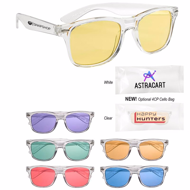 CLEAR MALIBU SUNGLASSES